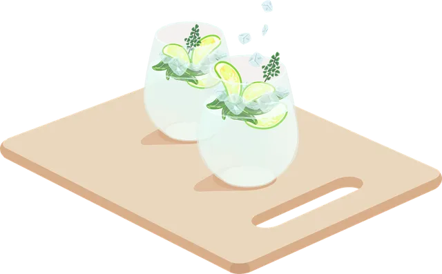 Cocktail time enamel pin