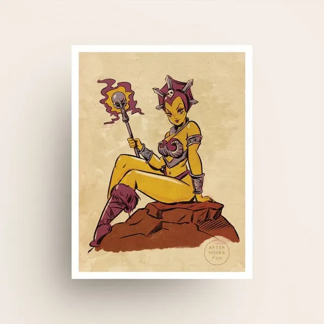 "EVIL-LYN FAN ART PIN UP" GICLEE PRINT