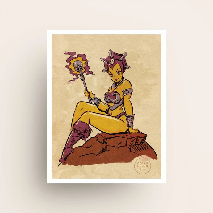 "EVIL-LYN FAN ART PIN UP" GICLEE PRINT