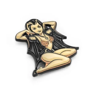 Lily Munster Enamel Pin